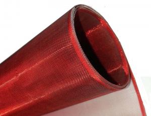 China Red Color Lamp Shade Weave Wire Mesh In Stainless Steel And Copper Material on sale