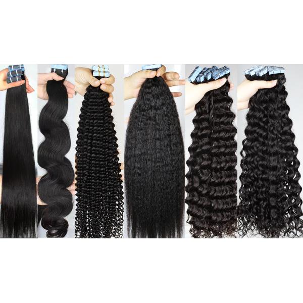 Brizalian tape hair extensions European double drawn Russian human hair Tape hair extensions