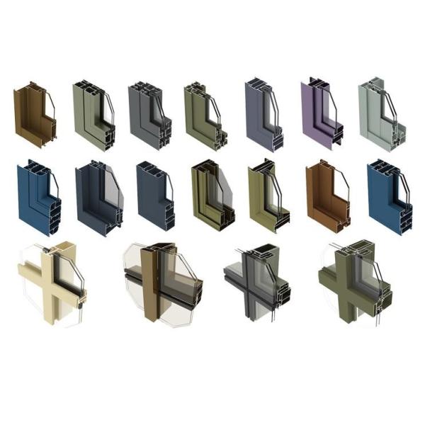 Modern Furniture Aluminum Glass Profile For Wardrobes Kitchen Cabinet Door Frame