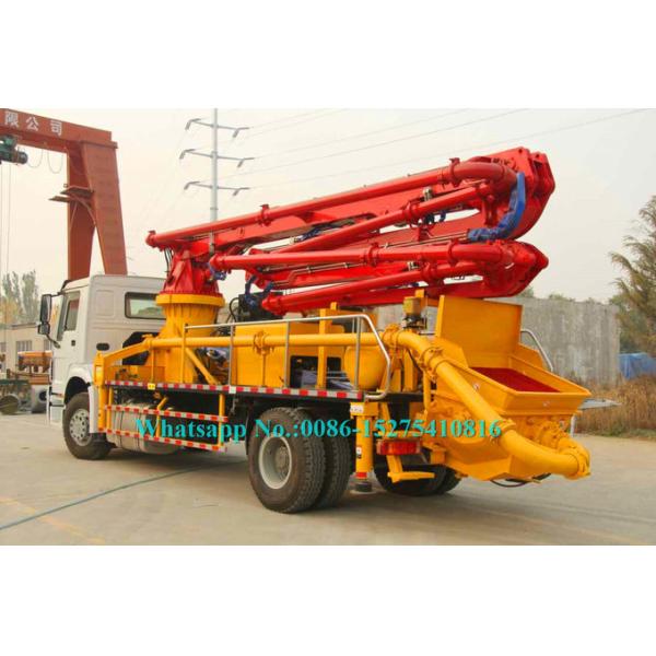 3 arms Zoomlion 23m Verticle reach Truck Mounted Concrete Pump 23X-4Z with Output of 100m³/h