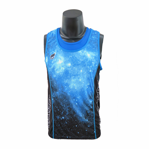 Beautiful Blue Color Casual Sport Clothes Dry Fit Mens Running Tank Tops