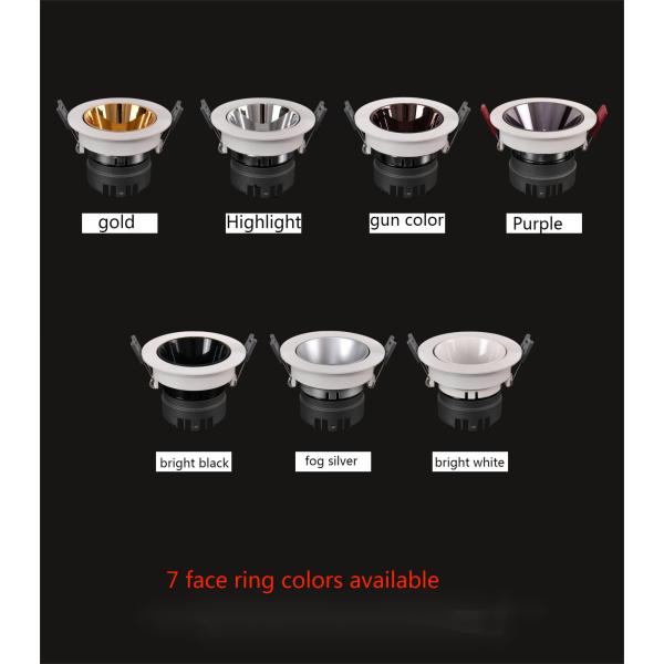 12W 300lm Anti Glare Wall Washer Spotlight Recessed Ceiling LED Aluminum