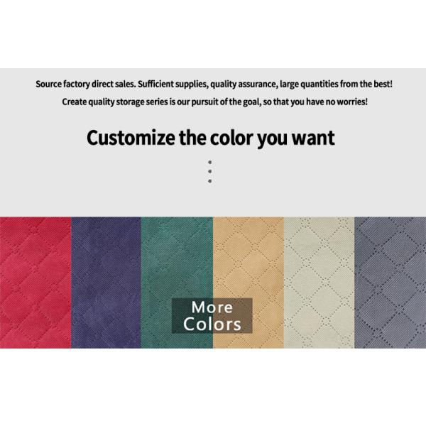 Non Woven Storage Box With Lids And Handle for Organizing Clothes Rectangle Load >10kg