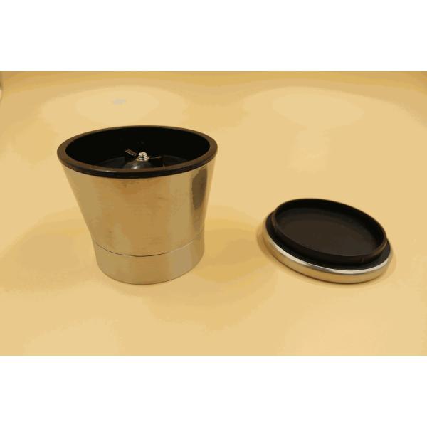 Stainless Steel 132mm 235g 170ml Glass Salt Bottle