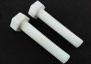 Quality Metric Hardware Nuts Bolts White PP M10 Hex Bolt DIN 933 Full Threads wholesale