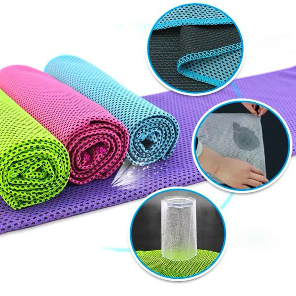 50x100 Recycled Microfiber Cooling Towel Sport Gym Keep Cool With PVC Bag