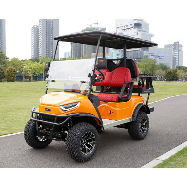 4 Wheel Electric Club Car Golf Cart Maximum Speed 30-50Km/h Electric Fuel Type Lifted 4 Passenger