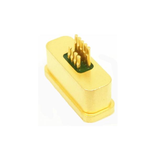Hermetic Seal 9 Pin Contact Micro-D Rectangular J30JM Series Connector with Gold Plated