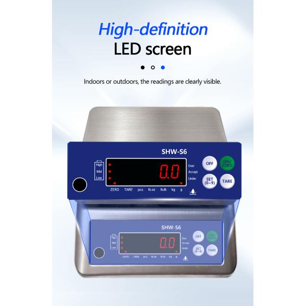 AV220V/50HZ Waterproof Double Screen Electronic Scale 30kg for Customized OBM Support