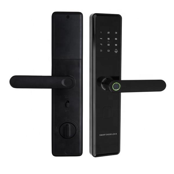 Fingerprint Touch Smart Door Lock Tuya App Control Unique Chip Encryption