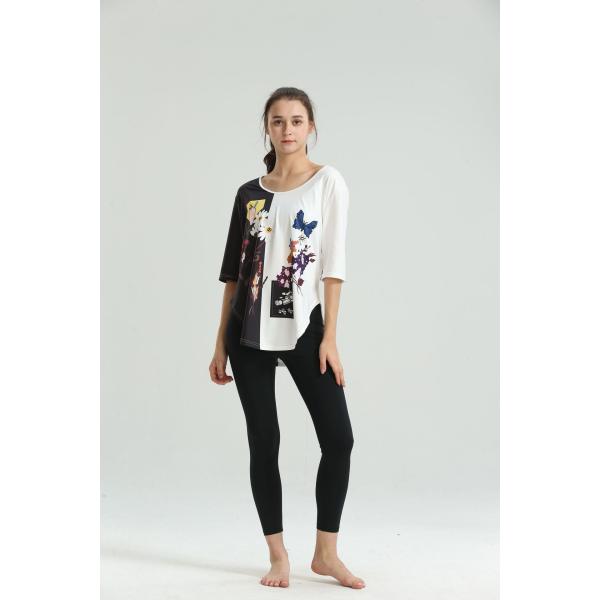 XS-5XL Women'S 3 4 Sleeve T Shirts / Loose Fitting Workout Shirts