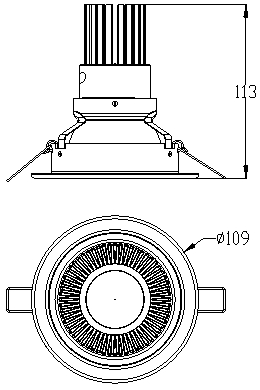 8W COB LED downlight