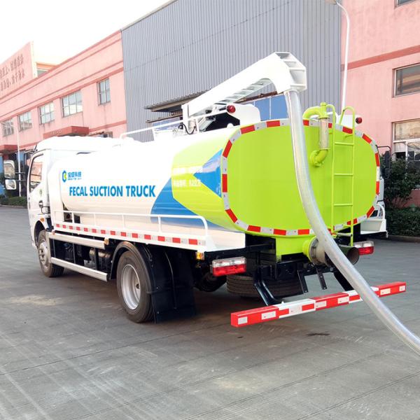 Sucking And Discharging Fecal Suction Truck With Extraction Pump For Street Drainage