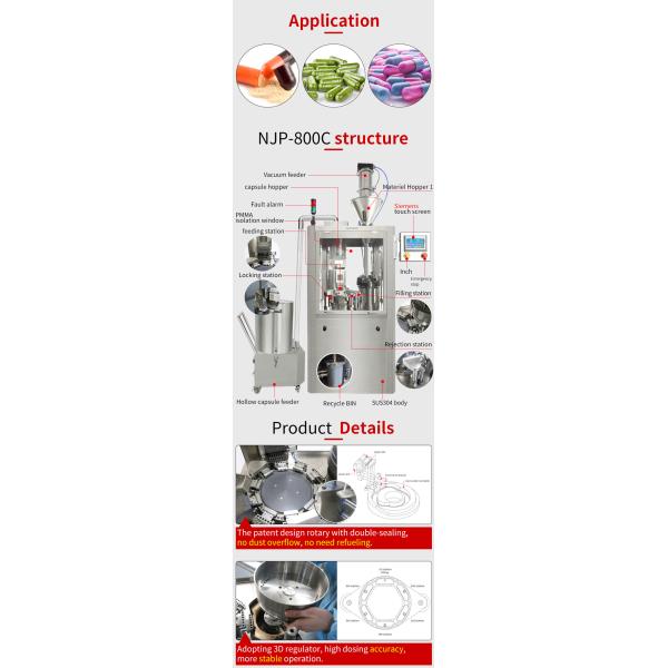 Size 000 5 Capsule Automatic Capsule Filling Machine Hard Gel Capsule Machine