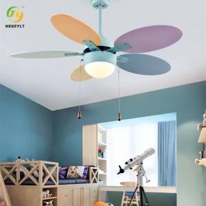 China Rainbow Color 76cm / 30 Ceiling Fan With Light Pull Chains on sale