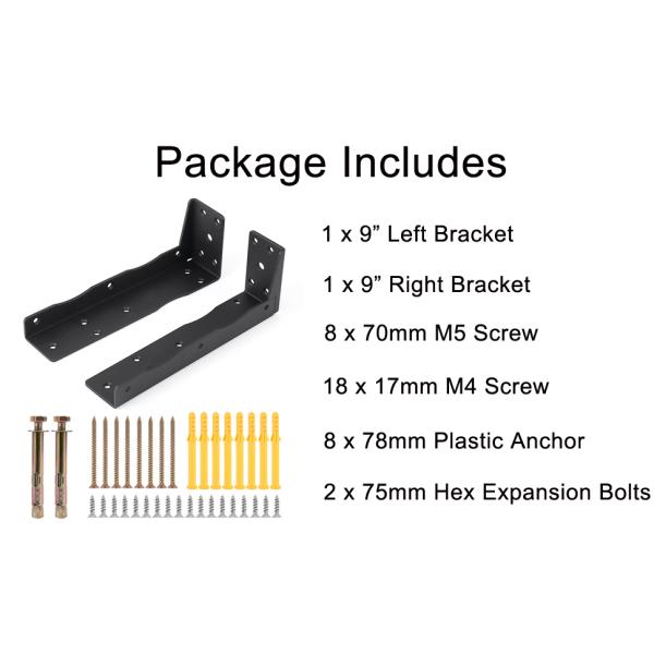 Modern Heavy-duty Single-side Bracket Carbon Steel Hanging Support Frame for Standard