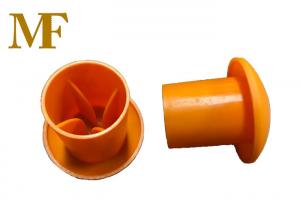 China Orange Mushroom Rebar Safety Caps Protect Worker from Injury 17g/pcs Weight on sale