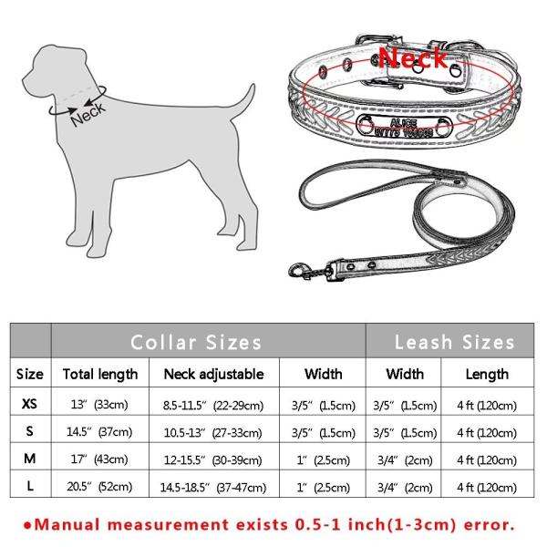 Personalized Nameplate Custom Leather Dog Collars , Braided Leather Engraved Dog Collars