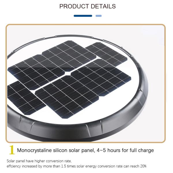 25W Power Solar House Stake Lights LED Outdoor Garden Lights