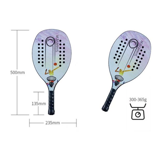 Drop Shot Paddle Tennis Racquets Eva Customized Beach Paddle Ball Racket