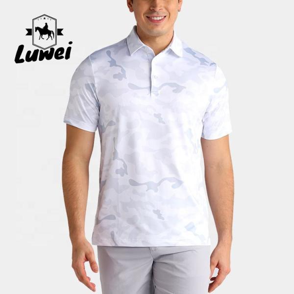 Spring Sublimated Embroidery Polo Shirts Polyester Formal Short Sleeve
