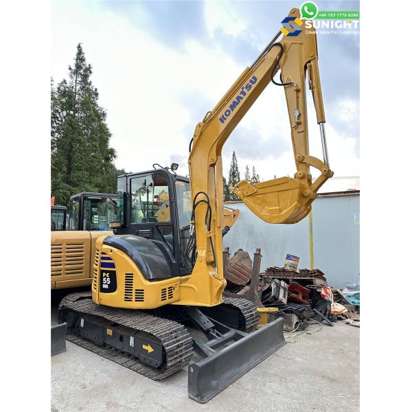 Japanese Second Hand Komatsu PC 55 MR-2 Excavator Used Mini Excavator Komatsu PC55
