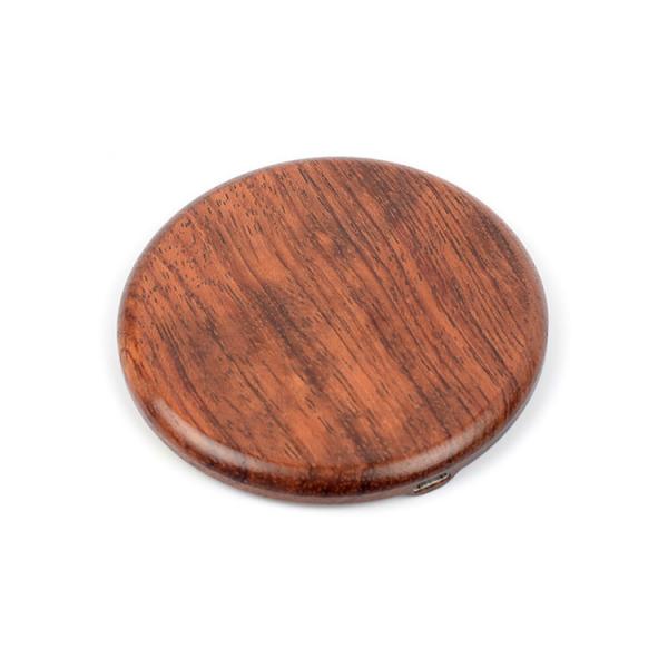 Wood Qi Wireless Charging Pad For Phone , Customized promotional Gifts Qi Fast Charger