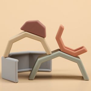 Buy cheap Organic Soft Food Grade Silicone Rainbow Stacking Toy BPA Free Customized from wholesalers