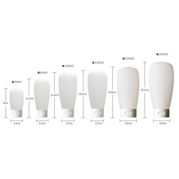 Small Silicone / Plastic Squeeze Tubes For Cosmetics Lightweight Easy To Use