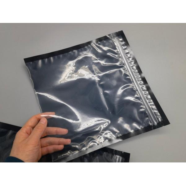 Airtight Meat In Vacuum Packaging Bag PE Transparent Side Gusseted