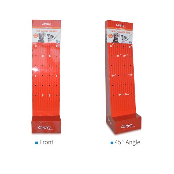 Customized Size Cardboard Sidekick Displays , Paper Material Display Hooks For Retail