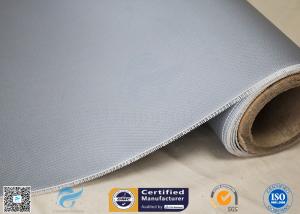 Quality Double - Sides 1.5m*50m 0.45mm Gray Silicone Coated Fiberglass Fabric Welding Curtain wholesale