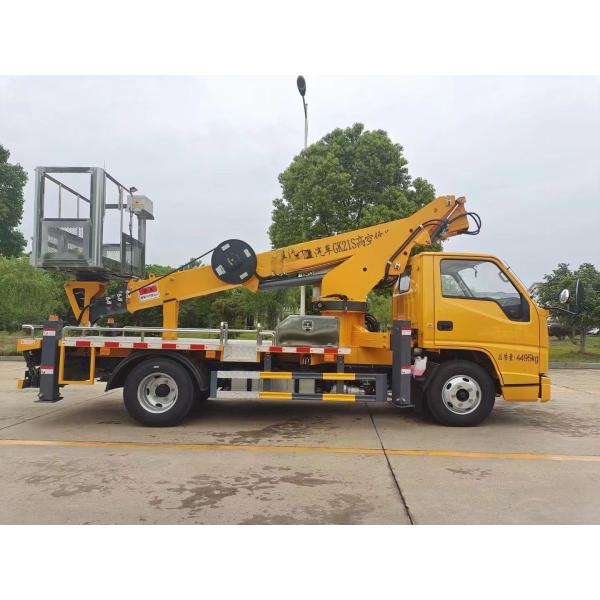 JAC Diesel Telescopic Boom Bucket Truck 22m Overhead working truck Euro 5