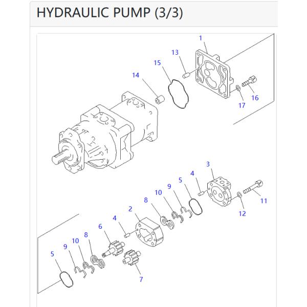 705-58-44050 7055844050 FOR KOMATSU D375A-3A D375A-3 D375A-5 D375A-5D EXCAVATOR PARTS HYDRAULIC FAN PUMP GEAR PUMP PUMP GP-PISTON AFTERMARKET ORIGINAL