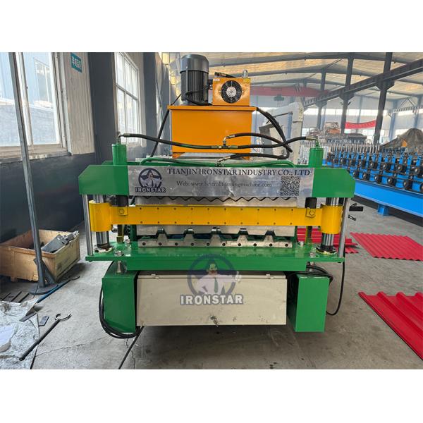 IBR roof sheet and 762 corrugated double layer roll forming machine for South Africa