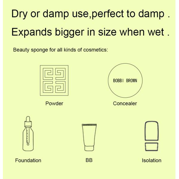 Polyurethane Eco Friendly Beauty Sponge for Face and body