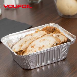Quality Disposable Food Grade Aluminium Foil Food Containers Baking Tray With Lid wholesale