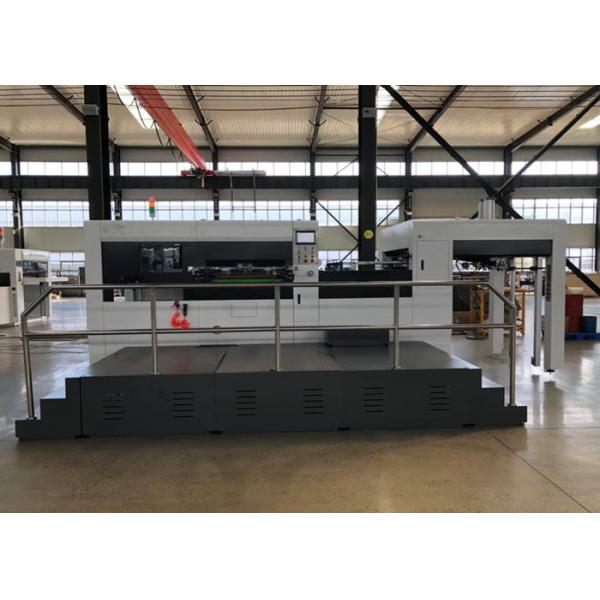 Corrugated Box Flat Bed Die Cutting Machine With Vacuum Suction Feeder