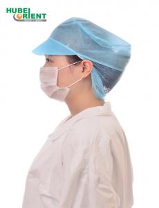 Quality ISO13485 Nonwoven Disposable Snood Caps With Peak wholesale