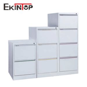 Cold Rolled Steel 4 Drawer Office Cabinet , Metal Filing Cupboard Odorless OEM