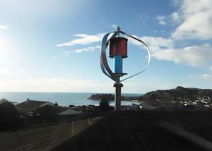 Quality 600w Maglev Wind Generator Wind Turbine Generator Vertical Axis Red Blue Color wholesale