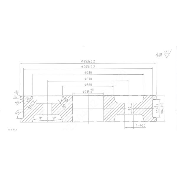 ZPMC Port Rotary Forged Wheels Open Forging 42CrM Alloy Forged Wheel