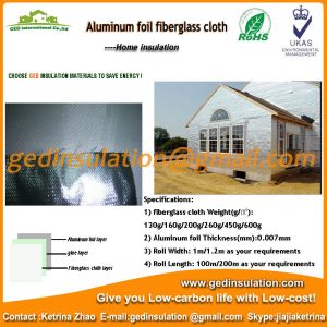 Buy cheap Aluminum foil laminated fiberglass cloth insulation material for house from wholesalers