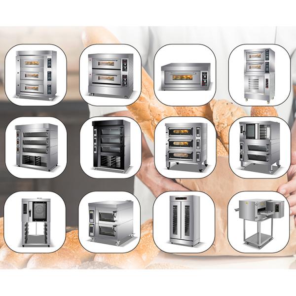 Professional Stainless Steel Gas Oven For Bakery With Glass Window
