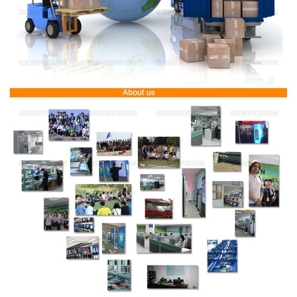 Golden 43 Inch Iphone Style Touch Screen Kiosk Totem Networkd Display Managing Software