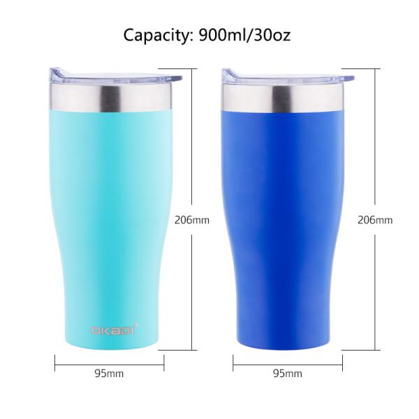 20 Oz Stainless Steel Vacuum Insulated Tumbler Modern Curve Stainless Steel Tumbler Stainless Steel Mason Jar Skinny Tumbler