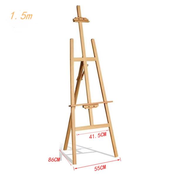25"H Basic Tabletop Easel H Frame Sturdy Desktop Pine Wood Art Easel Adjustable