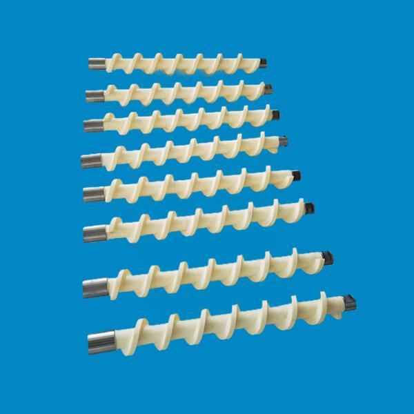 Rotating Screw Blades Ceramic Screw Conveyor With High Purity Alumina Weibull Modulus 10-11 M