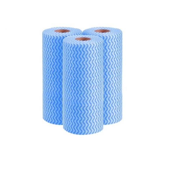 Kitchen Spunlace Non Woven Jumbo Roll Cleaning Cloths Disposable