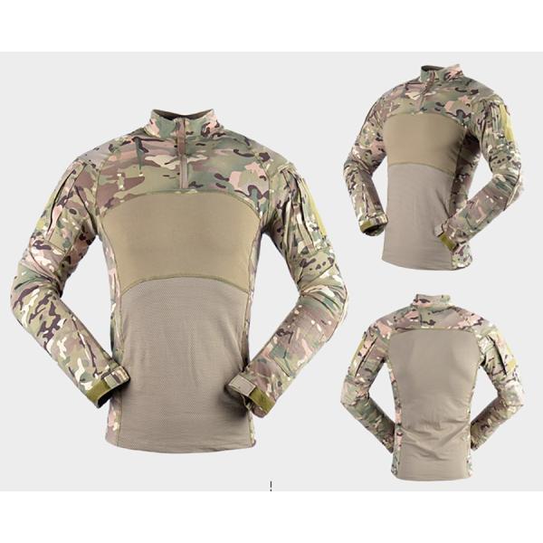 Customized Color Men's Long Sleeve Knitted Shirt Uniform for Summer Frog Training Suit